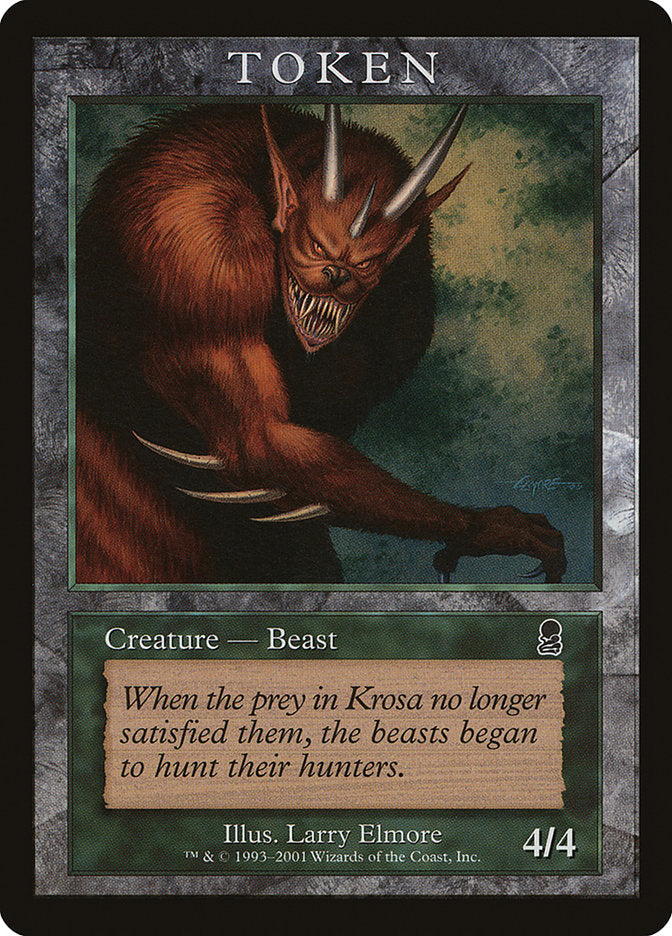 Beast Token [Magic Player Rewards 2001] | Good Games Modbury