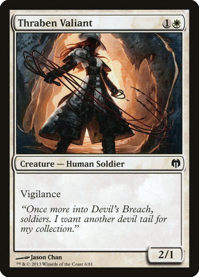 Thraben Valiant 6/81 (Duel Decks: Heroes vs. Monsters)  | Good Games Modbury