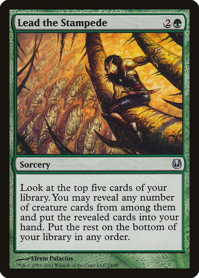 Lead the Stampede 24/80 (Duel Decks: Ajani vs. Nicol Bolas)  | Good Games Modbury