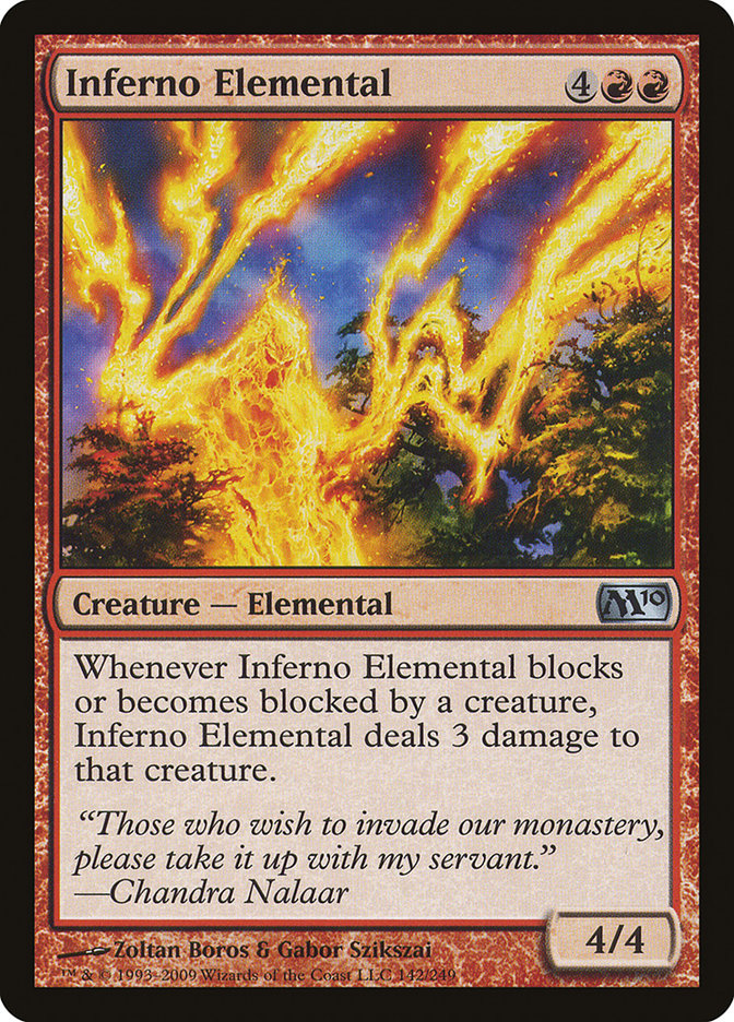 Inferno Elemental 142/249 (Magic 2010 (M10))  - Foil | Good Games Modbury