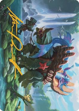 Vodalian Mindsinger Art Card Gold Stamped Signature 21 (Art Series: Dominaria United)  | Good Games Modbury