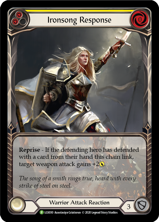 Ironsong Response (Yellow) [LGS030] (Promo) | Good Games Modbury