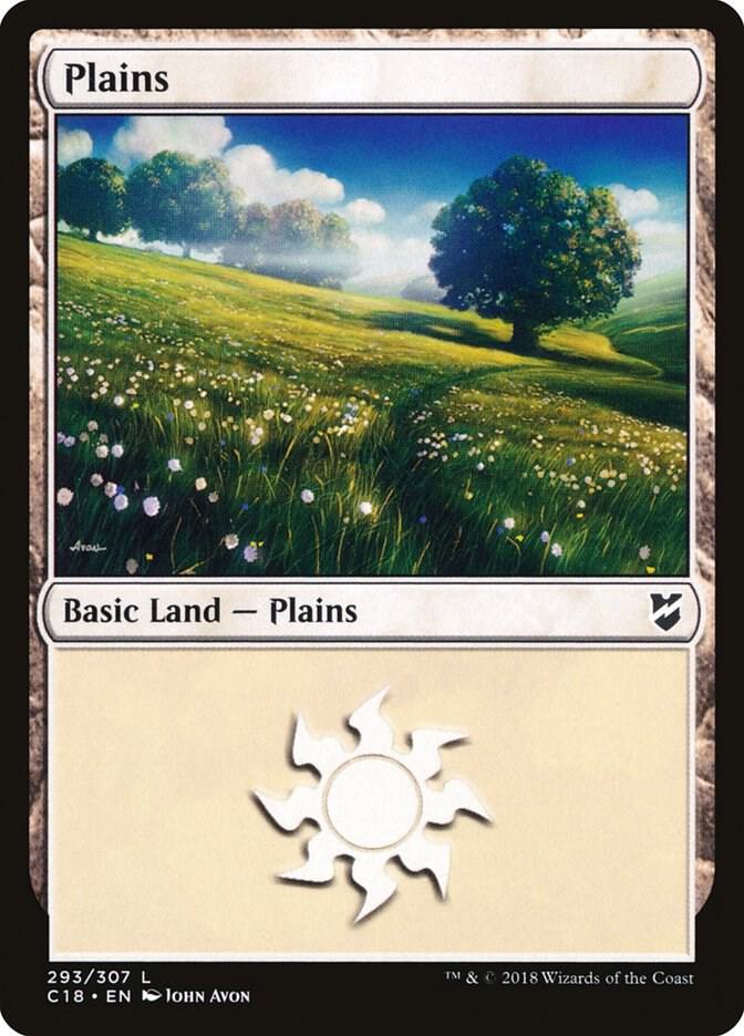Plains 293/307 (Commander 2018)  | Good Games Modbury