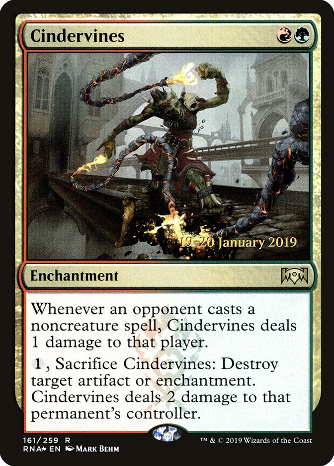 Cindervines [Ravnica Allegiance Prerelease Promos] | Good Games Modbury