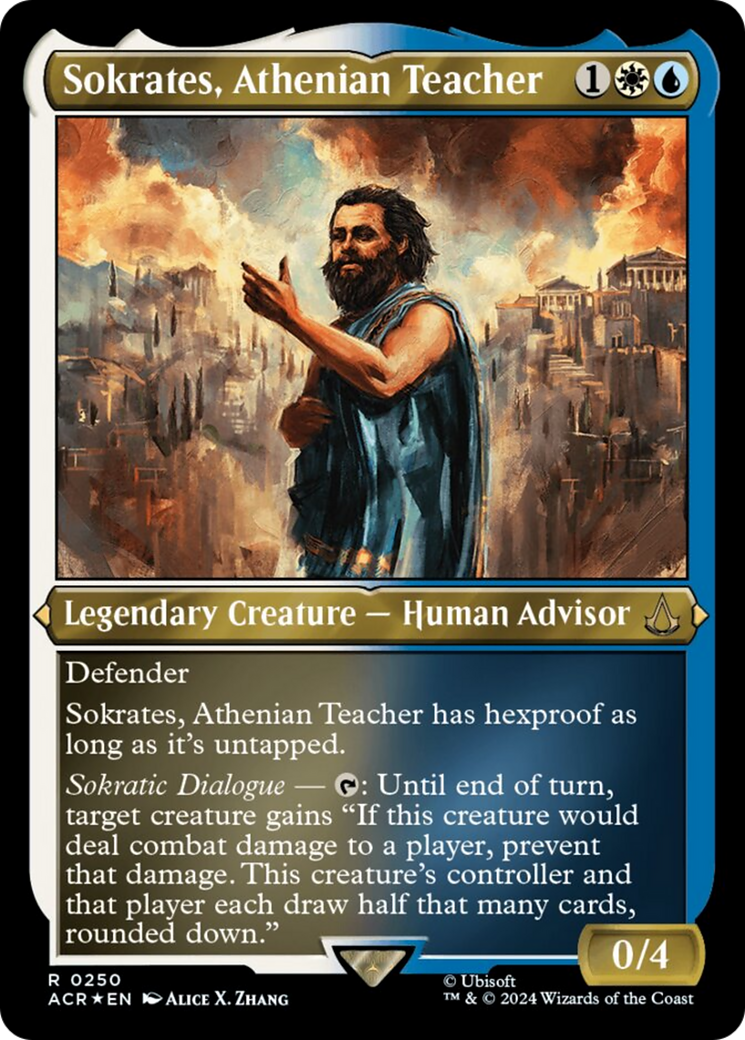 Sokrates, Athenian Teacher (Foil Etched) [Assassin's Creed] | Good Games Modbury