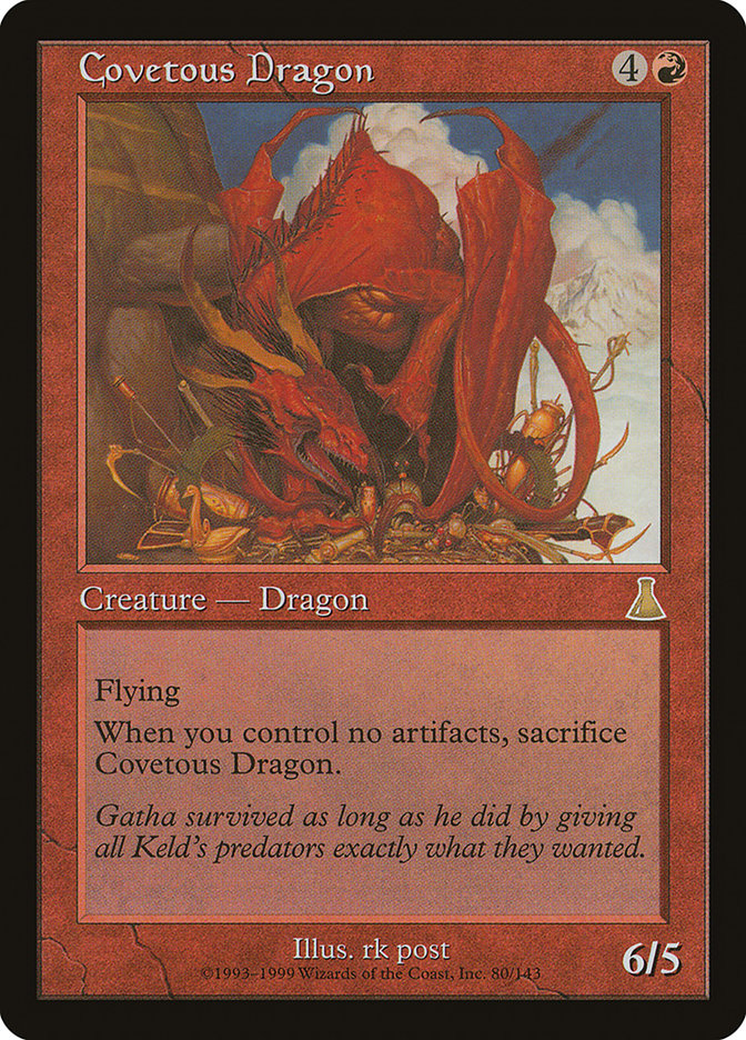 Covetous Dragon 80/143 (Urza's Destiny)  | Good Games Modbury