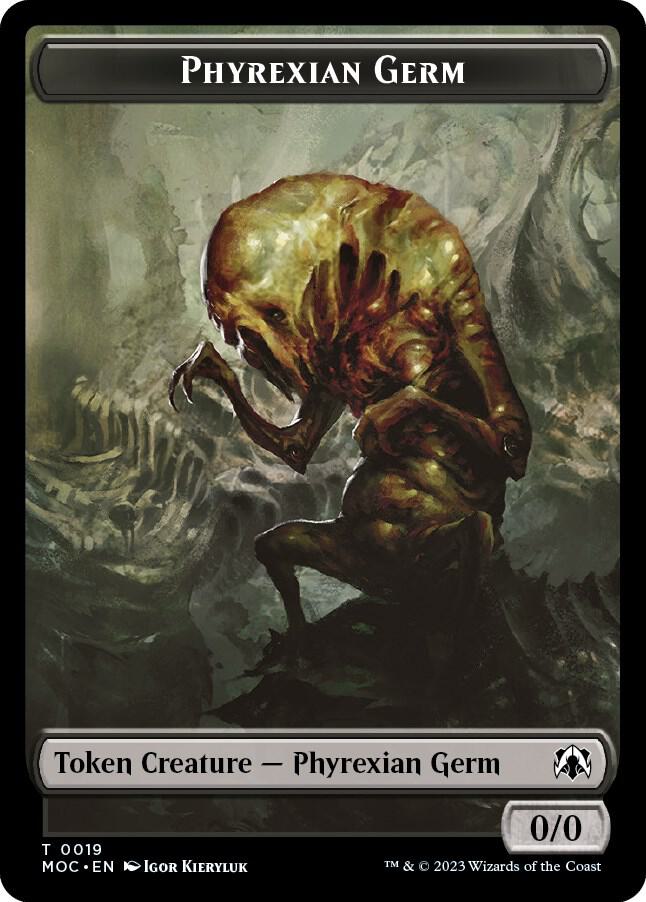 Phyrexian Germ Myr Double Sided Token 19 // 38 (Commander: March of the Machine)  | Good Games Modbury