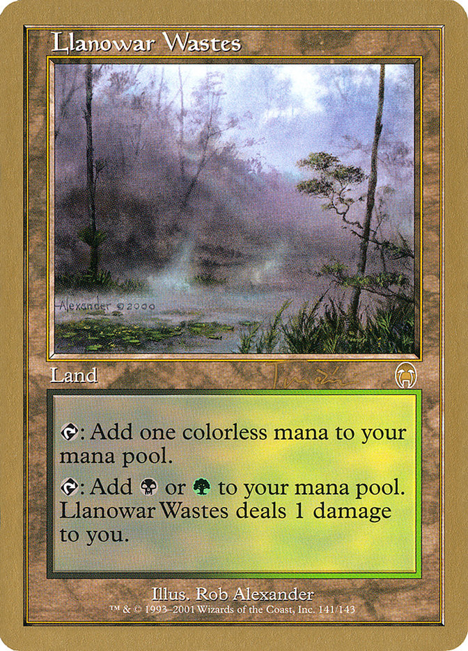 Llanowar Wastes (Jan Tomcani) [World Championship Decks 2001] | Good Games Modbury