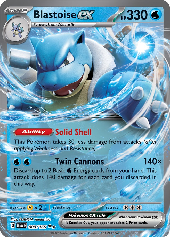 Blastoise ex (009/165) (Jumbo Card) [Scarlet & Violet: Obsidian Flames] | Good Games Modbury