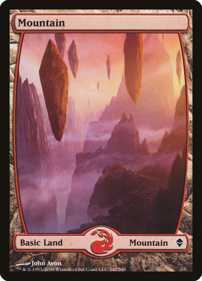 Mountain 242/249 (Zendikar)  - Full Art | Good Games Modbury