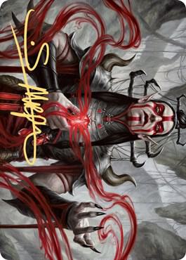 Malakir Blood Priest Art Card Gold Stamped Signature 56 (Art Series: Zendikar Rising)  | Good Games Modbury