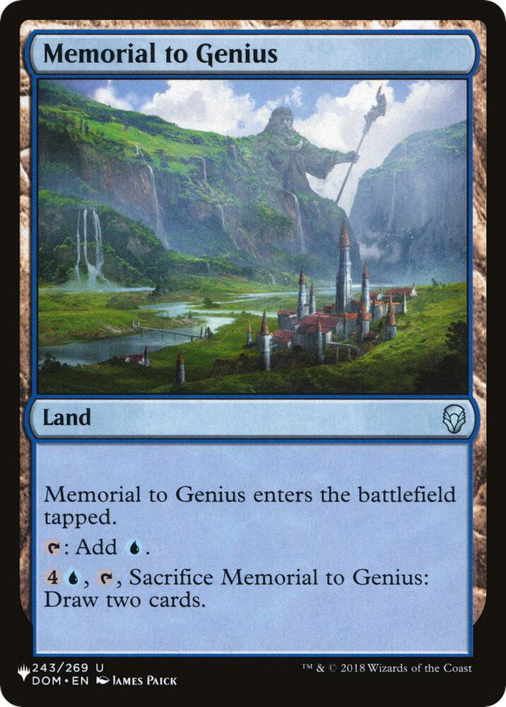 Memorial to Genius DOM-243/5075 (The List Reprints)  | Good Games Modbury