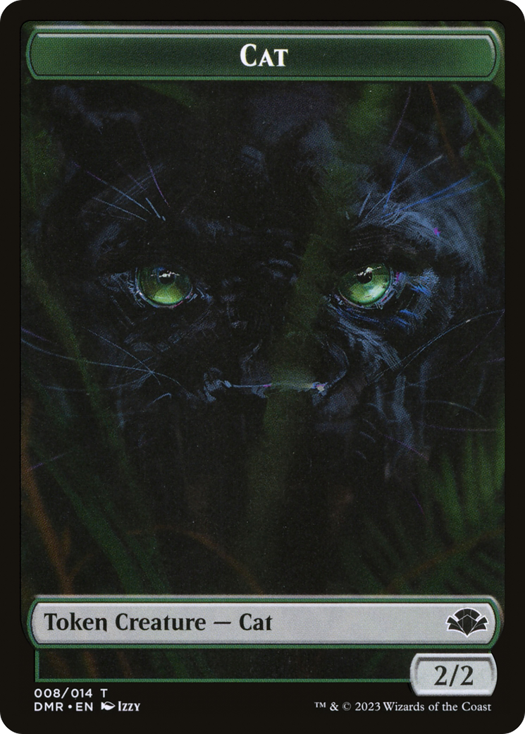 Cat Token (008) [Dominaria Remastered Tokens] | Good Games Modbury