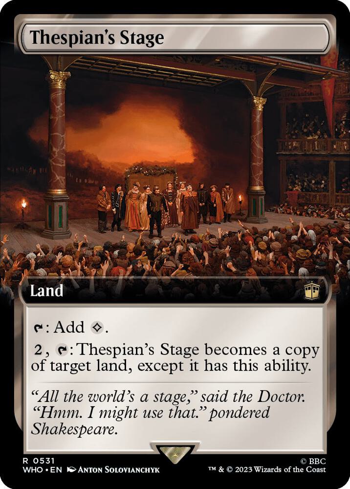 Thespian's Stage 531/331 (Universes Beyond: Doctor Who)  - Extended Art Foil | Good Games Modbury