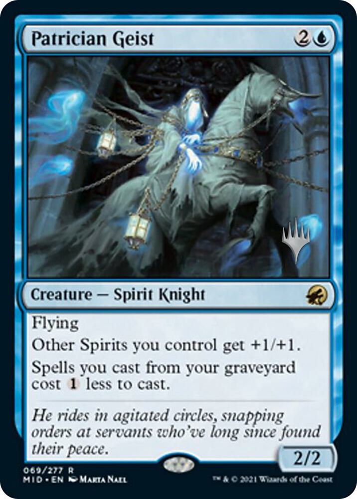 Patrician Geist 69 (Promo Pack: Innistrad: Midnight Hunt)  - Foil | Good Games Modbury