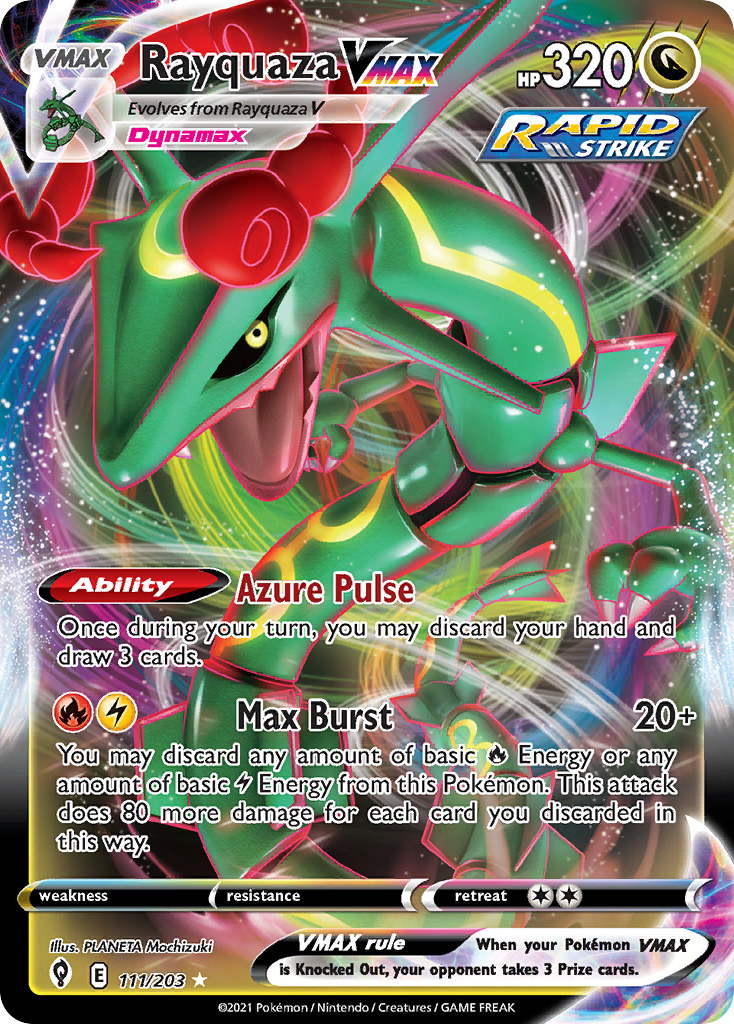 Rayquaza VMAX (111/203) (Jumbo Card) [Sword & Shield: Evolving Skies] | Good Games Modbury