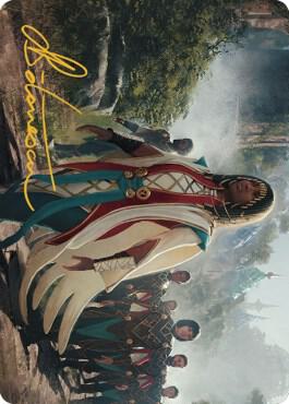 Queen Kayla bin Kroog Art Card Gold Stamped Signature 39 (Art Series: The Brothers' War)  | Good Games Modbury