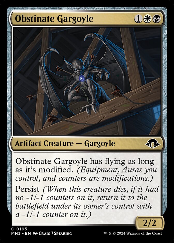 Obstinate Gargoyle 195 (Modern Horizons 3)  - Foil | Good Games Modbury