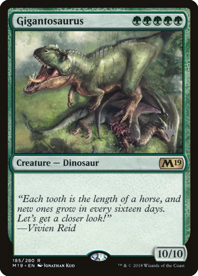 Gigantosaurus (Promo Pack) [Core Set 2019 Promos] | Good Games Modbury