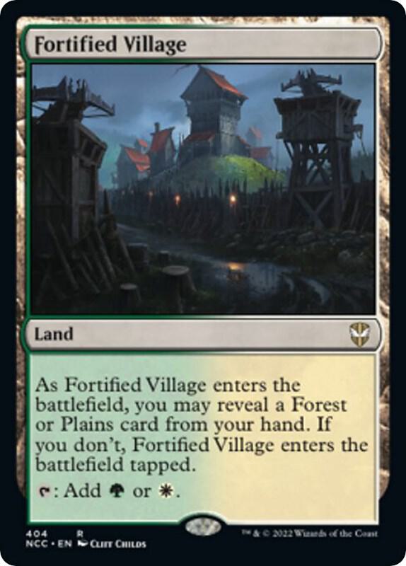 Fortified Village 404 (Commander: Streets of New Capenna)  | Good Games Modbury