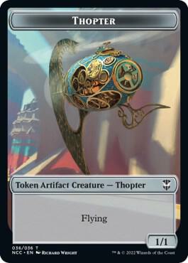 Thopter Treasure 013 Double Sided Token 36 // 13 (Commander: Streets of New Capenna)  | Good Games Modbury