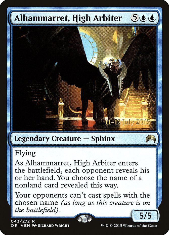 Alhammarret, High Arbiter [Magic Origins Prerelease Promos] | Good Games Modbury