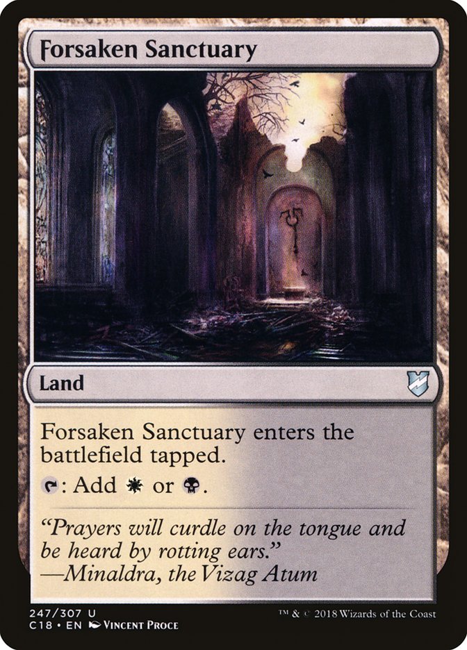 Forsaken Sanctuary [Commander 2018] | Good Games Modbury