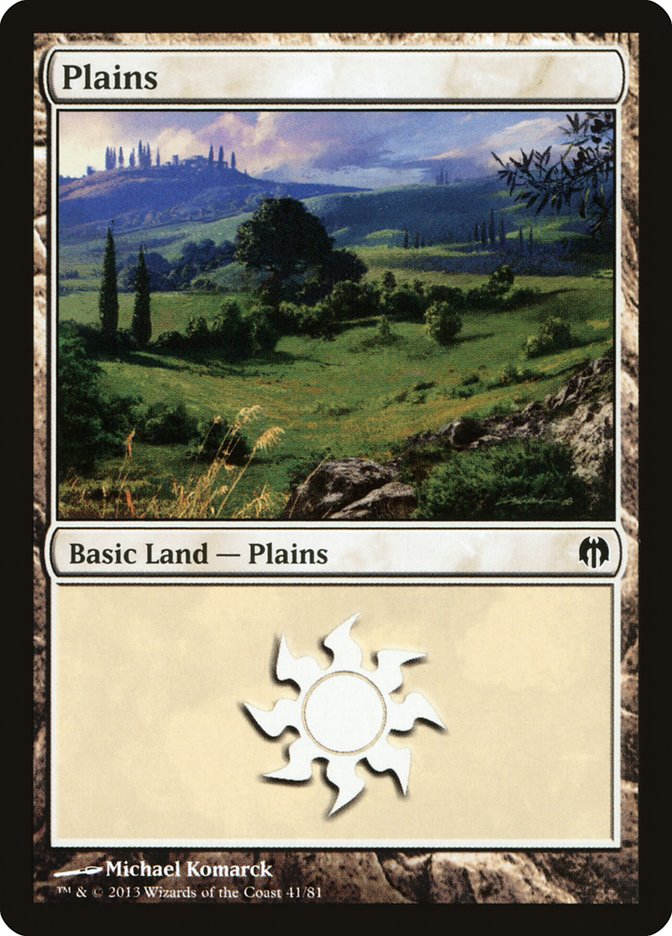 Plains (41) [Duel Decks: Heroes vs. Monsters] | Good Games Modbury