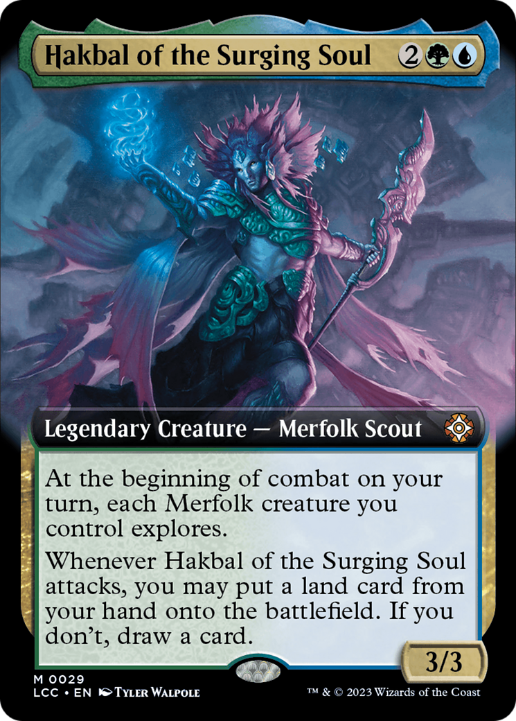 Hakbal of the Surging Soul (Extended Art) [The Lost Caverns of Ixalan Commander] | Good Games Modbury