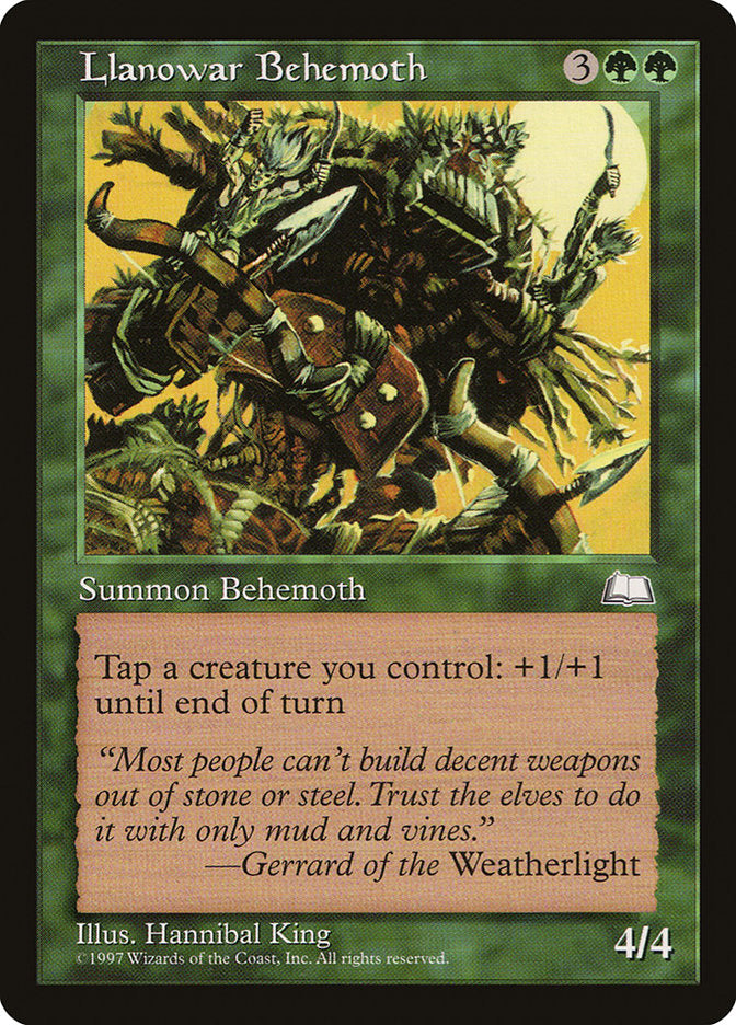 Llanowar Behemoth [Weatherlight] | Good Games Modbury