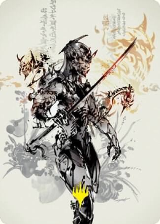 Satoru Umezawa Art Card 73 81 Gold Stamped Signature 73 (Art Series: Kamigawa: Neon Dynasty)  | Good Games Modbury