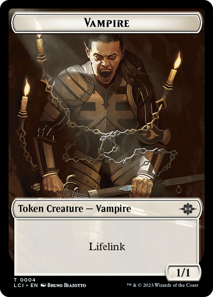 Blood // Vampire (0004) Double-Sided Token [The Lost Caverns of Ixalan Commander Tokens] | Good Games Modbury