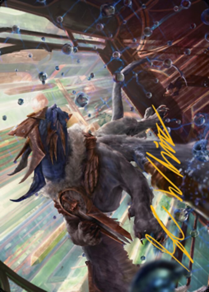 Change of Plans Art Card (Gold-Stamped Signature) [Streets of New Capenna Art Series] | Good Games Modbury