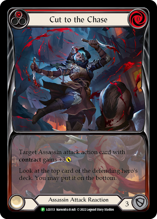 Cut to the Chase (Red) [LGS113] (Promo)  Rainbow Foil | Good Games Modbury
