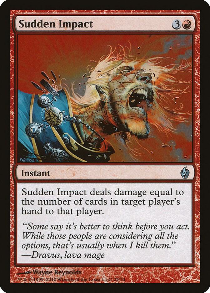 Sudden Impact 25/34 (Premium Deck Series: Fire and Lightning)  - Foil | Good Games Modbury