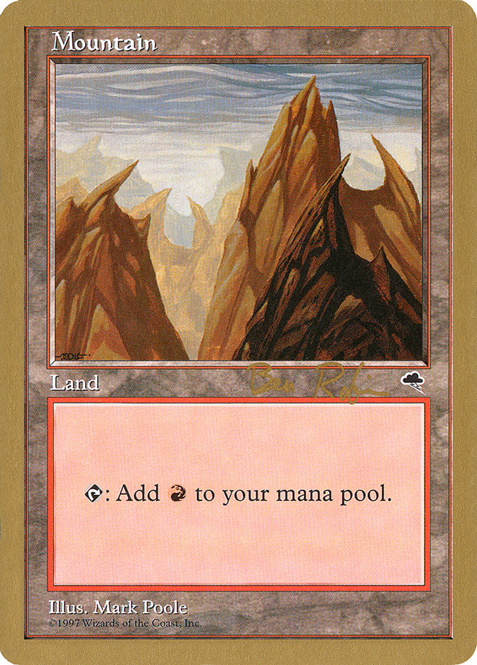 Mountain (br343) (Ben Rubin) [World Championship Decks 1998] | Good Games Modbury