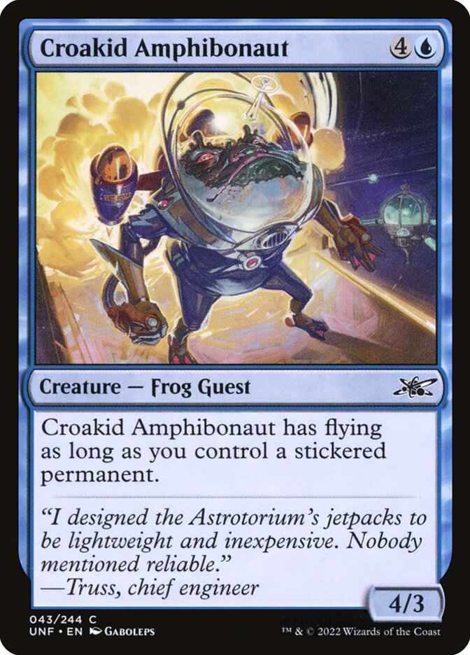 Croakid Amphibonaut 43/244 (Unfinity)  - Foil | Good Games Modbury