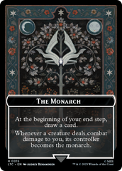 The Monarch // Treasure Double-Sided Token [The Lord of the Rings: Tales of Middle-Earth Commander Tokens] | Good Games Modbury