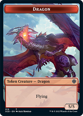 Dragon // Dragon Double-Sided Token [Starter Commander Decks] | Good Games Modbury