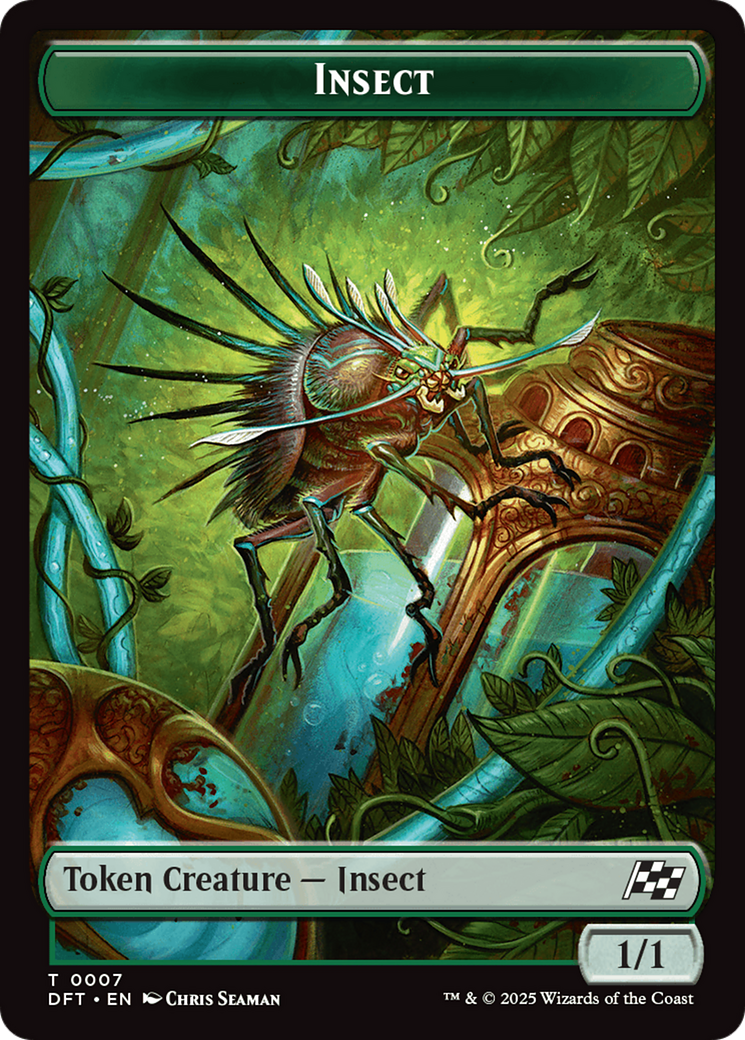 Insect // Elephant Double-Sided Token [Aetherdrift Tokens] | Good Games Modbury