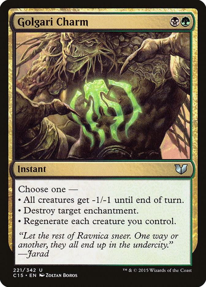 Golgari Charm 221/342 (Commander 2015)  | Good Games Modbury