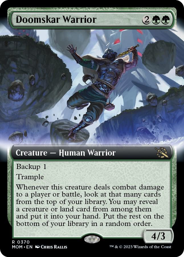 Doomskar Warrior 370/291 (March of the Machine)  - Extended Art Foil | Good Games Modbury