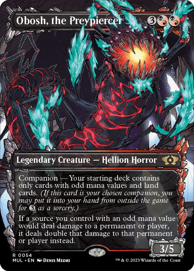 Obosh, the Preypiercer 54/65 (March of the Machine: Multiverse Legends)  - Borderless Foil | Good Games Modbury
