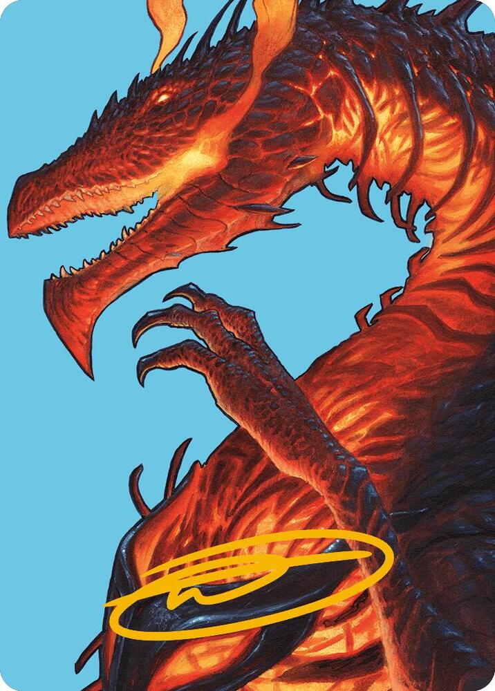 Herigast Erupting Nullkite Art Card Gold Stamped Signature 44 (Art Series: Modern Horizons 3)  | Good Games Modbury
