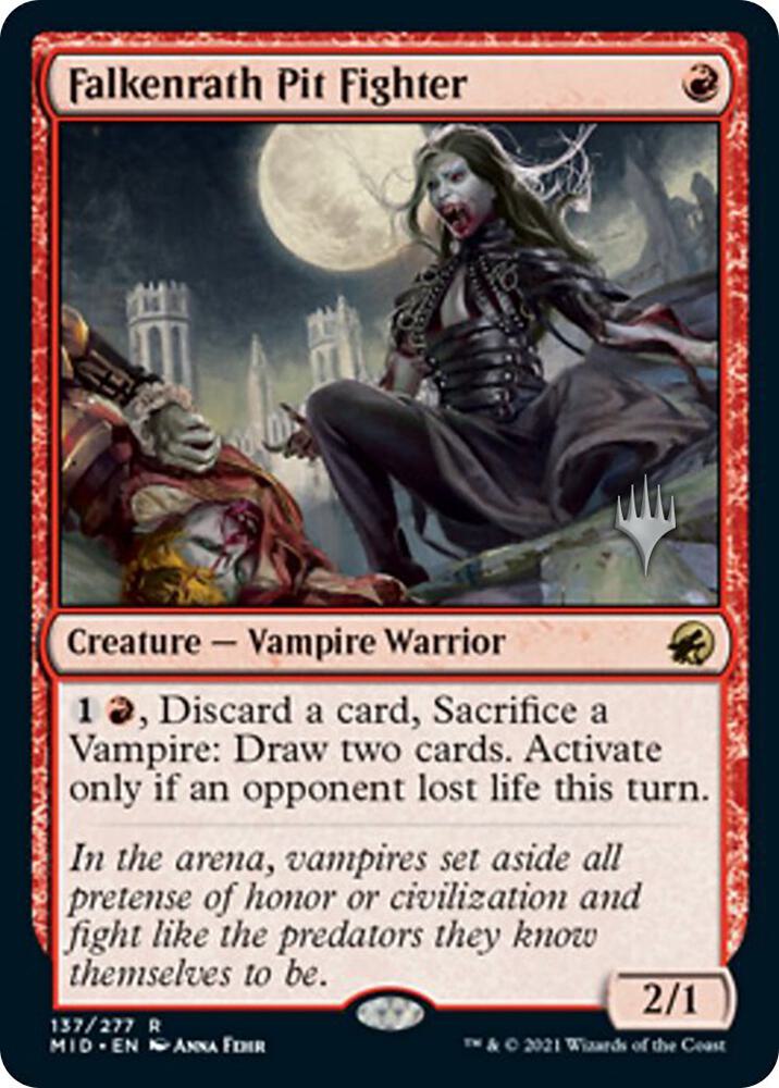 Falkenrath Pit Fighter 137p/171 (Promo Pack: Innistrad: Midnight Hunt)  - Foil | Good Games Modbury