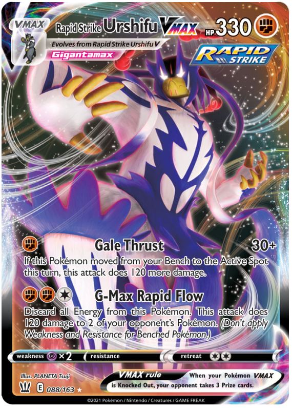 Rapid Strike Urshifu VMAX (088/163) (Jumbo Card) [Sword & Shield: Battle Styles] | Good Games Modbury