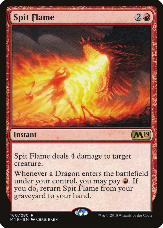 Spit Flame [Core Set 2019] | Good Games Modbury