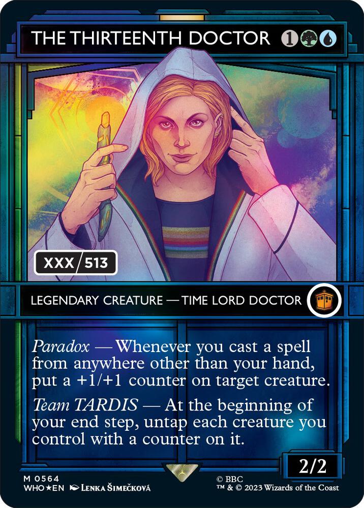 The Thirteenth Doctor Serialized 564z/331 (Universes Beyond: Doctor Who)  - Double Rainbow Foil | Good Games Modbury