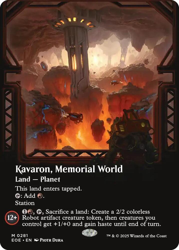 Kavaron, Memorial World 281/276 (Edge of Eternities)  - Borderless Foil | Good Games Modbury