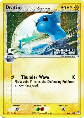 Dratini (66/113) (Delta Species) (Stamped) [EX: Delta Species] | Good Games Modbury